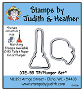 NEW DIE-59 Toilet Paper/Plunger Set